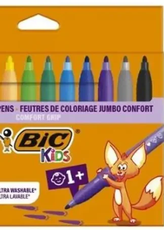 ESTUCHE 12 ROTULADORES BIC KID COMFORT JUMBO