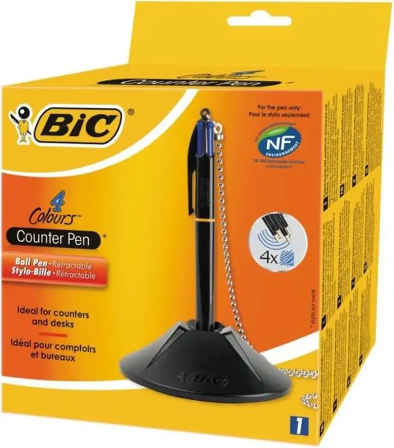 BOLIGRAFO BIC 4 COLORES CON PEANA PUNTA 1MM