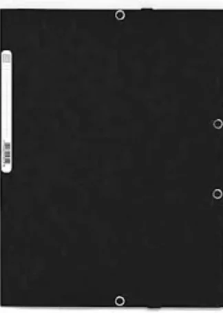 CARPETAS A2 GOMAS Y SOLAPAS CARTON LUSTRADO COLOR NEGRO