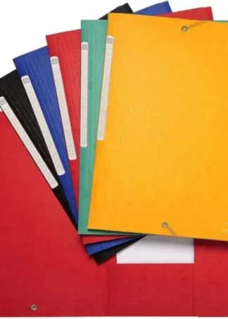 C/25 CARPETA A4 CARTON GOMAS Y SOLAPAS SCOTTEN COL. SURT.