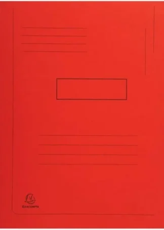 PAQ/50 SUBCARPETAS A4 280G 2 SOLAPAS COLOR ROJO