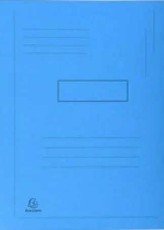 PAQ/50 SUBCARPETAS A4 280G 2 SOLAPAS COLOR AZUL