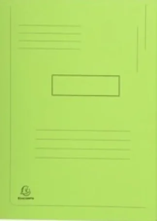 PAQ/50 SUBCARPETAS A4 280G 2 SOLAPAS COLOR VERDE