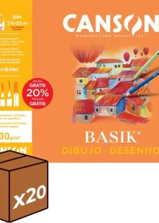 (PACK 20U.) MINIPACK 8+2 LAMINAS DIBUJO BASIK A4+ 130G CON