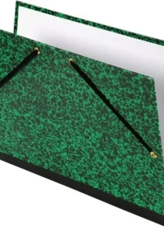 CARPETA DIBUJO CARTON CON GOMAS 47X62CM MARMOL VERDE