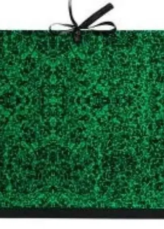 CARPETA DIBUJO CARTON CON LAZOS 52X72CM MARMOL VERDE