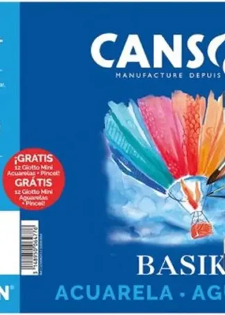 BLOC DIBUJO ESPIRAL BASIK ACUARELA Y TEMPERA A4+ 370G.+REG