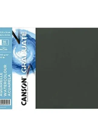 CUADERNO CANSON GRADUATE ACUARELA 21,6X27,9 28H 250G G.FINO