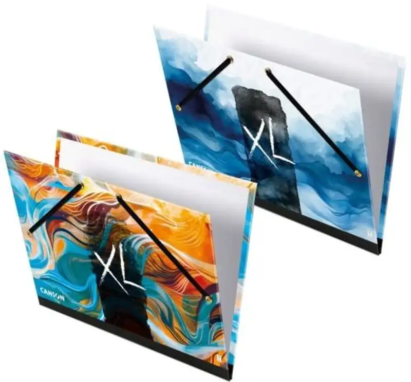 CARPETA DIBUJO CARTON CON GOMAS 26X31CM CANSON XL