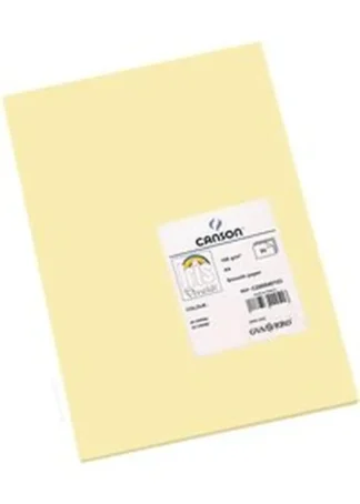 PAQ/50 CARTULINAS IRIS A4 185G. CREMA