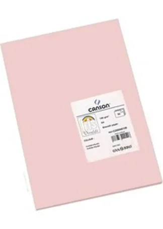 PAQ/50 CARTULINAS IRIS A4 185G. ROSA