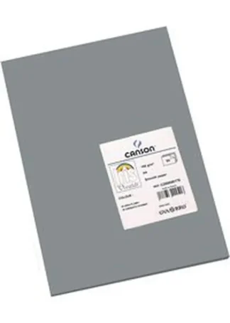 PAQ/50 CARTULINAS IRIS A4 185G. GRIS PLOMO