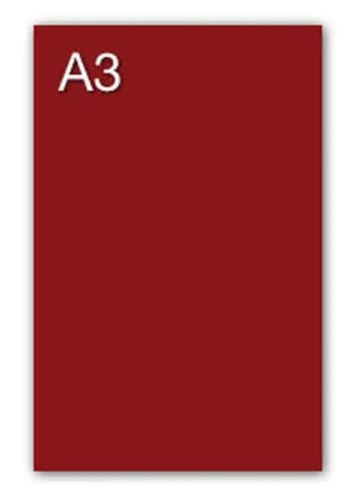 PAQ/50 CARTULINAS IRIS A3 185G. GRANATE