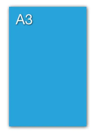 PAQ/50 CARTULINAS IRIS A3 185G. AZUL MALDIVAS