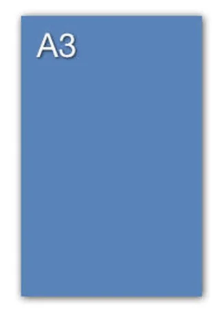 PAQ/50 CARTULINAS IRIS A3 185G. AZUL MAR