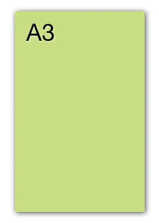 PAQ/50 CARTULINAS IRIS A3 185G. VERDE MANZANA