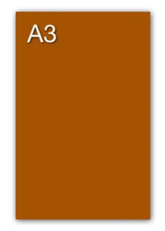 PAQ/50 CARTULINAS IRIS A3 185G. CHOCOLATE