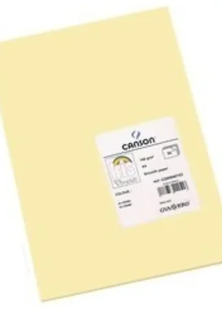 PAQ/25 CARTULINAS IRIS 50X65 185G. CREMA