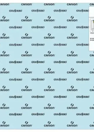 PAQ/25 CARTULINAS IRIS 50X65 185G. AZUL CIELO