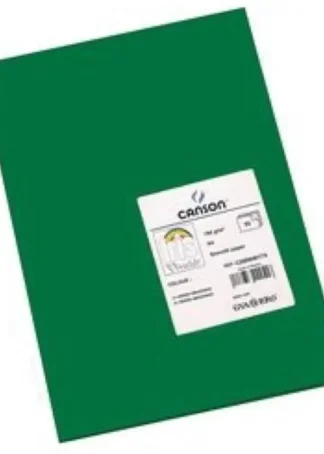 PAQ/25 CARTULINAS IRIS 50X65 185G. VERDE AMAZONAS