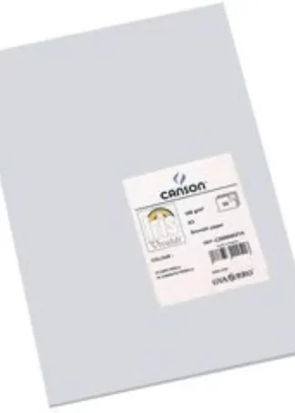 PAQ/25 CARTULINAS IRIS 50X65 185G. GRIS PERLA