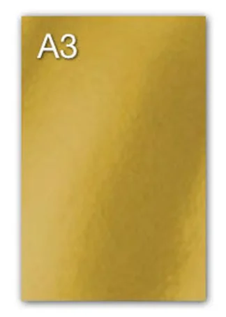 PAQ/50 CARTULINAS IRIS A3 280G. ORO METALIZADO