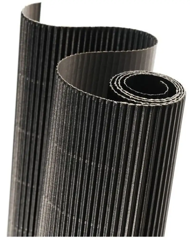 ROLLO CARTON ONDULADO 50X70CM 300G NEGRO CANSON