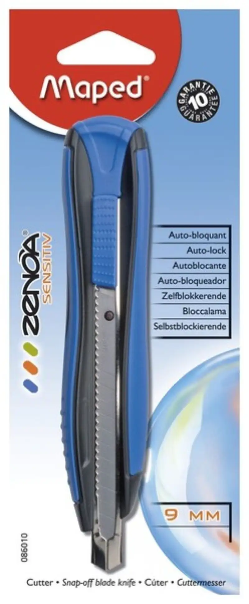 CUTTER 9MM ZENOA SENSITIV CON GUIA METAL MAPED