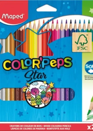 ESTUCHE 24 LAPICES DE COLORES COLOR'PEPS MAPED FSC
