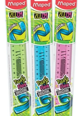 REGLA FLEXIBLE 20 CM TWIST'N FLEX MAPED