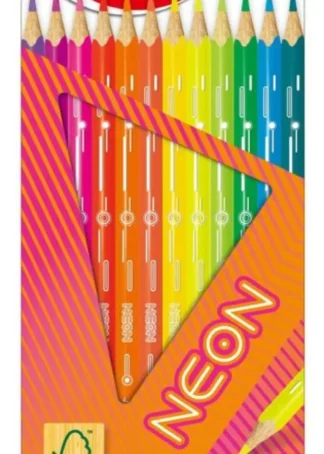 ESTUCHE 12 LAPICES DE COLORES NEON FSC