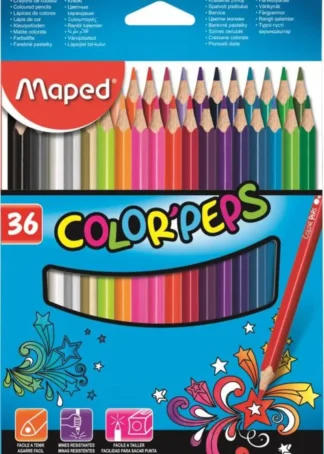 ESTUCHE 36 LAPICES DE COLORES COLOR'PEPS MAPED