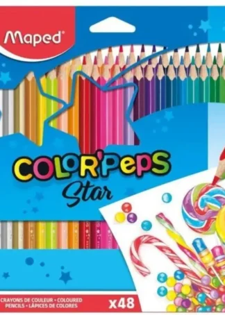 ESTUCHE 48 LAPICES DE COLORES COLOR'PEPS STAR FSC MAPED