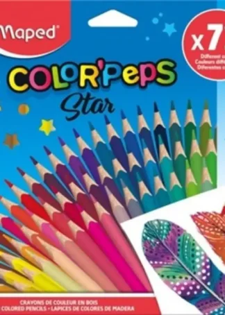 ESTUCHE 72 LAPICES DE COLORES COLOR'PEPS STAR MAPED