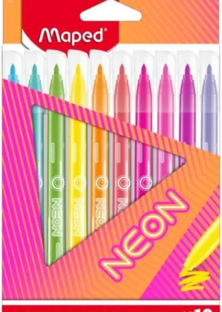 ESTUCHE 10 ROTULADORES DE COLORES NEON