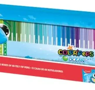 ESTUCHE 48 ROTULADORES COLOR'PEPS OCEAN COLORES SURTIDOS