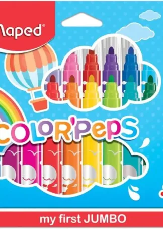 ESTUCHE 24 ROTULADORES COLOR'PEPS JUMBO MAPED