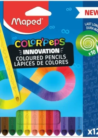 ESTUCHE 12 LAPICES DE COLORES COLOR'PEPS INFINITY