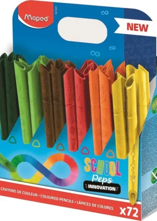 CAJA 72 LAPICES DE COLORES INFINITY SCHOOL PACK