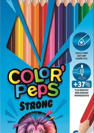 ESTUCHE 12 LAPICES DE COLORES COLOR'PEPS STRONG MAPED