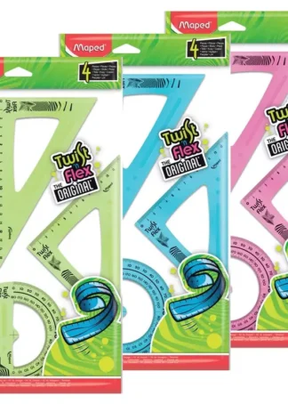 ESTUCHE DE DIBUJO 4 PIEZAS FLEXIBLE COLORES SURTIDOS