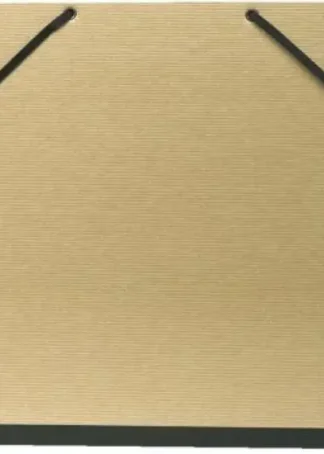 CARPETA DIBUJO CARTON CON GOMAS A3 KRAFT NATURAL