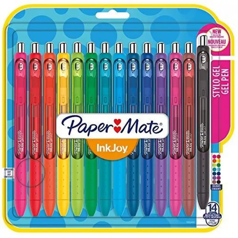 BLISTER 14 BOLIGRAFOS PAPER MATE INK JOI FUN PENCIL