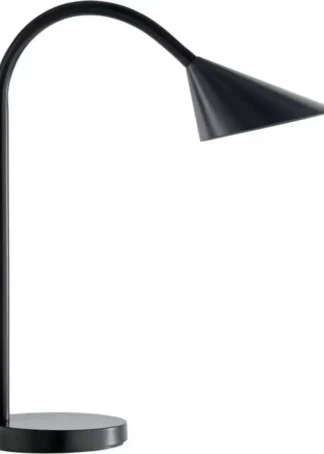 LAMPARA SOBREMESA SOL BOMBILLA LED NEGRO