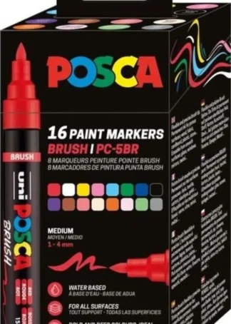 CAJA 16 ROTULADORES PC-5BR GAMA COMPLETA ARCO IRIS