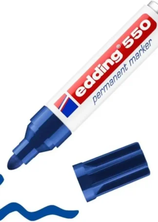 C/10 ROTULADOR EDDING 550 AZUL MARCADOR PERMANENTE