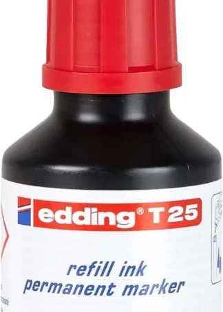 BOTE DE TINTA ROTULADOR EDDING T-25 30ML ROJO