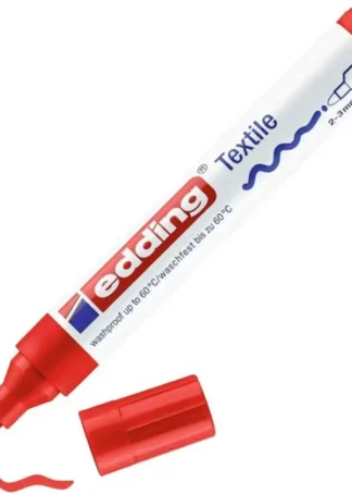 C/10 ROTULADOR EDDING 4500 TEXTIL COLOR ROJO 02
