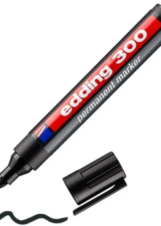 C/10 ROTULADOR EDDING 300 NEGRO MARCADOR PERMANENTE