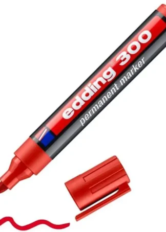 C/10 ROTULADOR EDDING 300 ROJO MARCADOR PERMANENTE